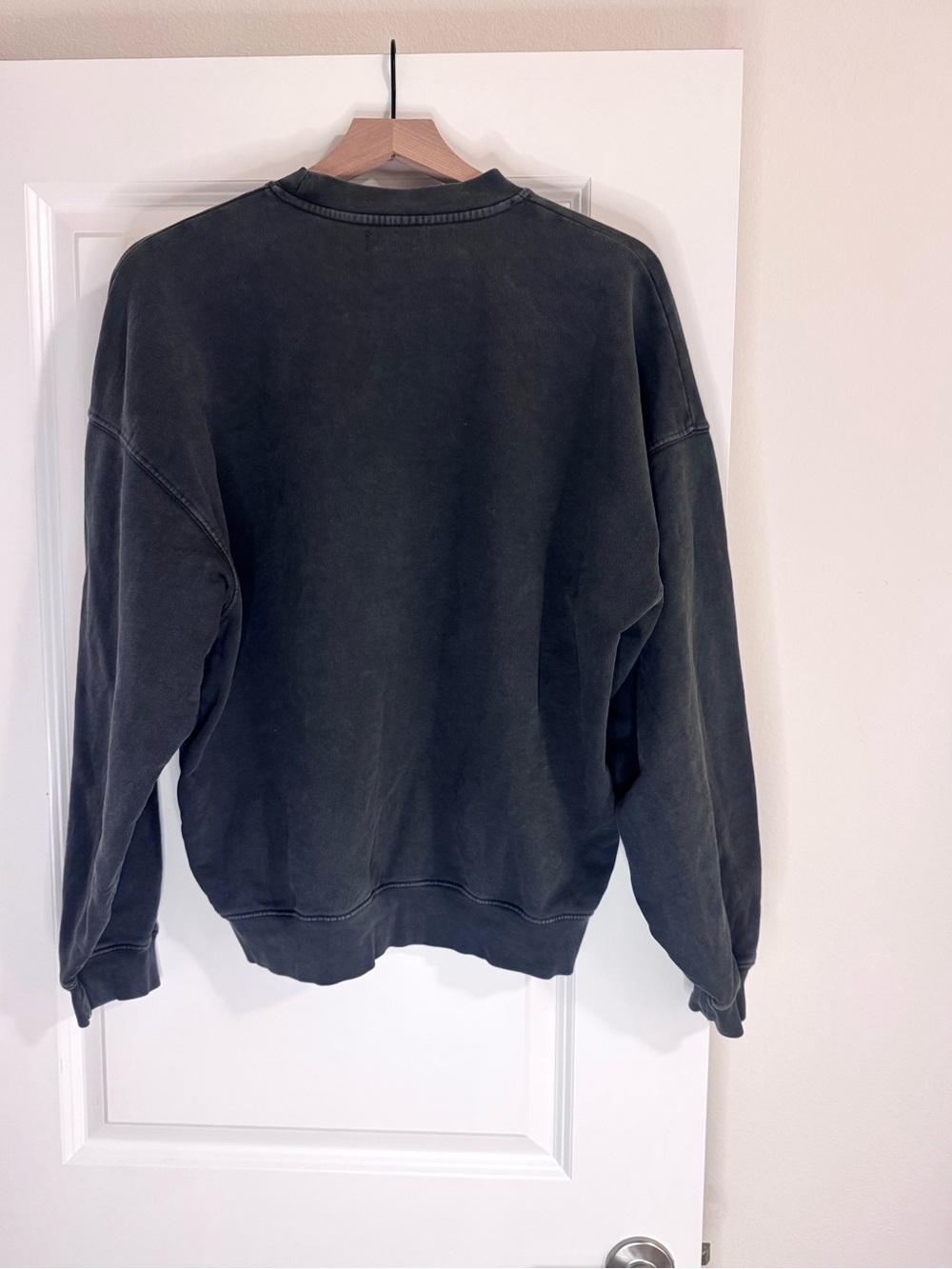Anine Bing Harvey Butterfly Crew Sweatshirt Black S - Picture 3 of 4